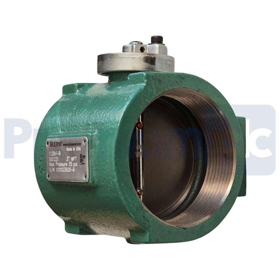 Used Honeywell Eclipse 112BV-B 3" NPT Full Port Manual Control Butterfly Valve 501221