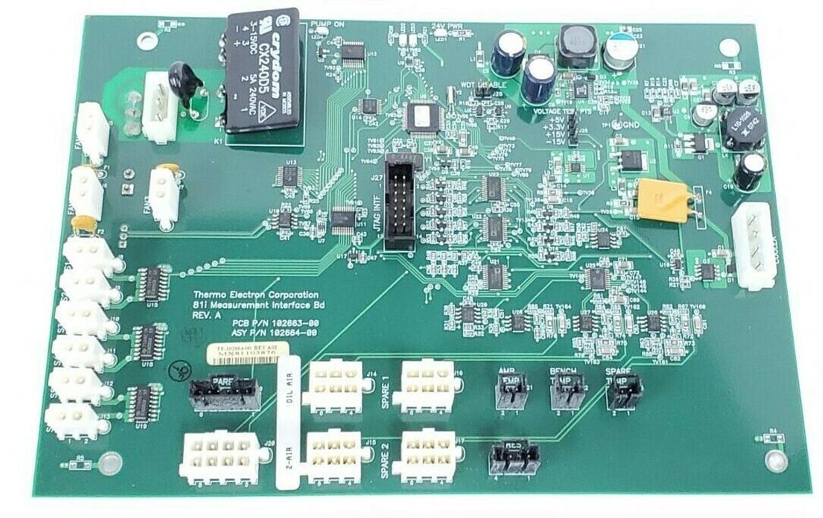 Used THERMO ELECTRON CORPORATION 102663-00 MEASUREMENT INTERFACE BOARD 102664-00
