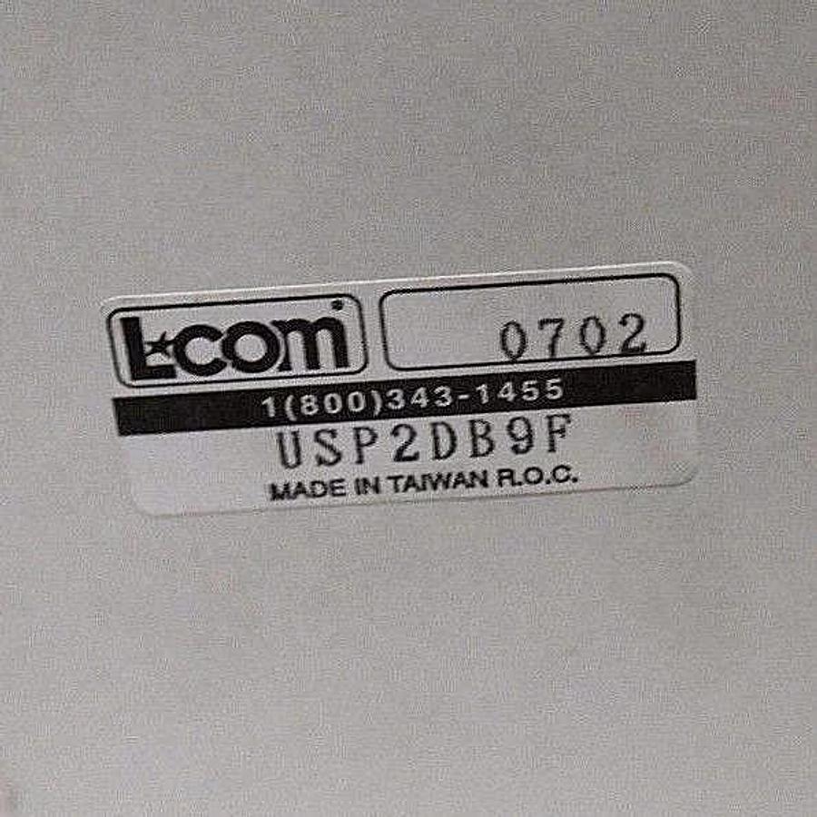 Used NIB L-COM USP2DB9F 2-PORT VIDEO PATCH CONNECTOR PANEL, 0702
