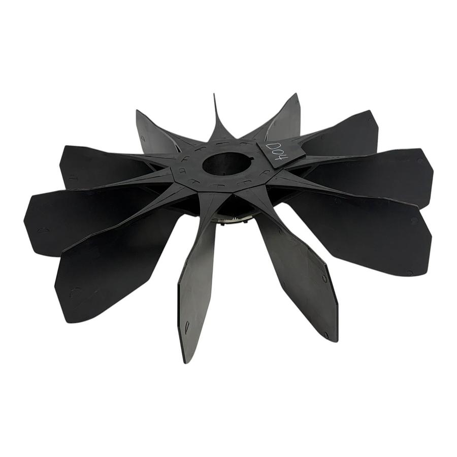 Used Baldor 18FN3000D04 Motor External Cooling Fan Blade 11 Blade 125HP For Quincy