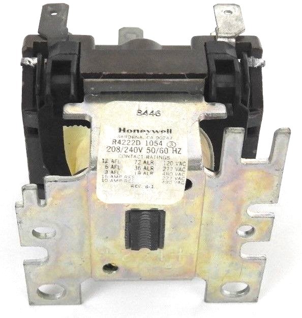 Used HONEYWELL R4222D 1054 RELAY 208/240V 50/60 HZ