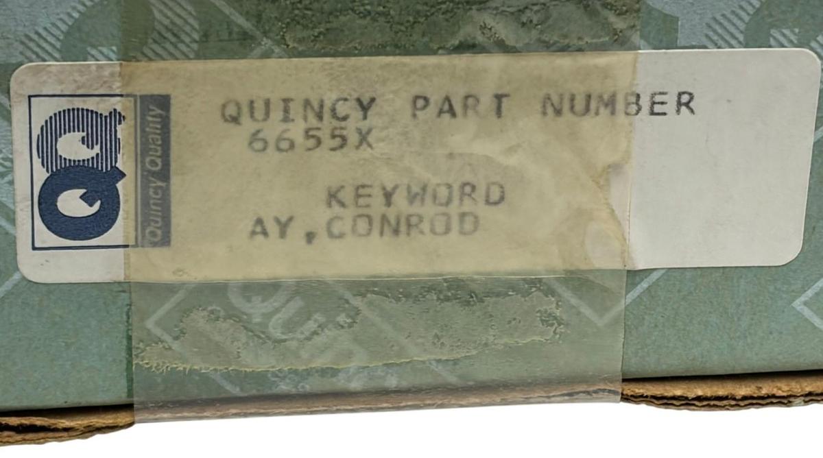Used Quincy Compressor 6655X LP Connecting Rod w/6656 PR Bearing for QR-25 Series OEM