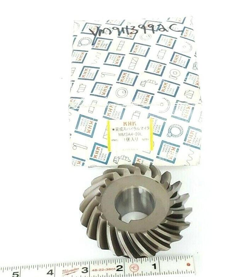 Used NIB KHK MMSA4-20L SPIRAL MITER GEAR MMSA420L