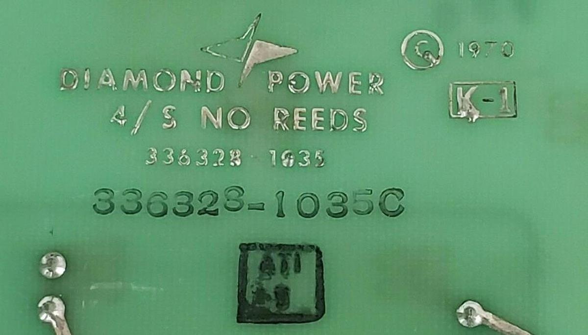 Used DIAMOND POWER 336328-1035 REV C RELAY MODULE ASSY 98255-P X 3363281035C