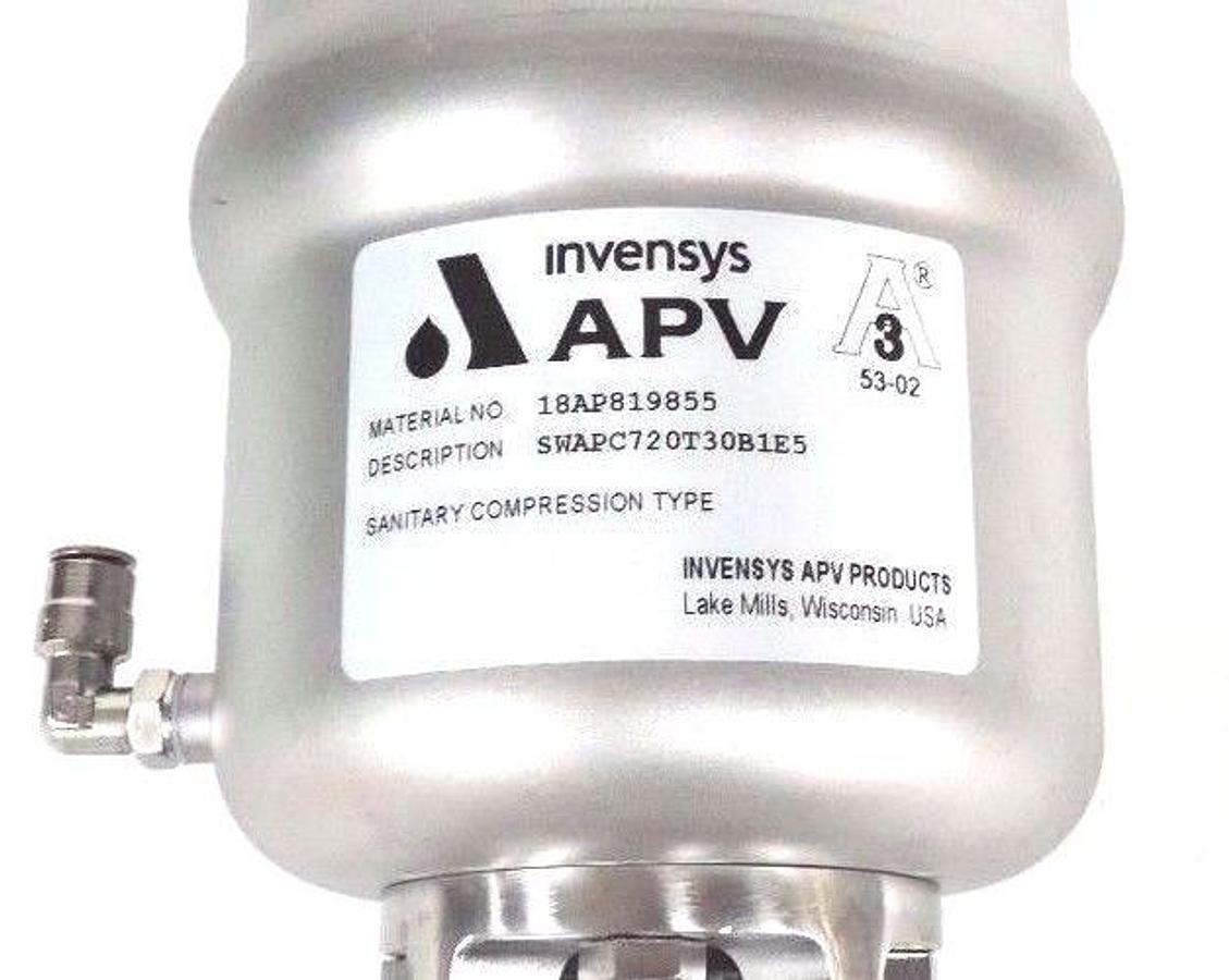 Used NEW INVENSYS APV 18AP819855 ACTUATOR SWAPC720T30B1E5 70/150PSI, 5/10BAR