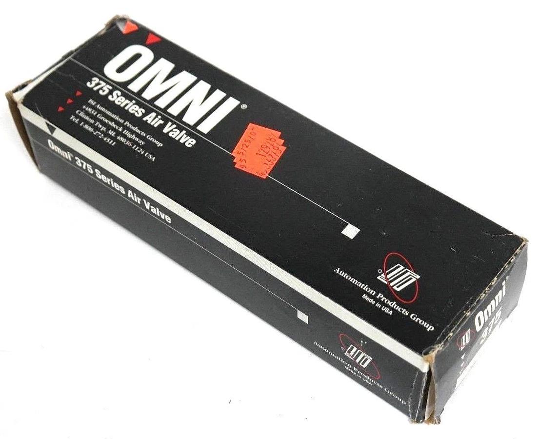 Used NIB OMNI ALKON 375-67T-E81-67T-1 AIR VALVE W/ (2) 26A01039 & (2) 39A01066 COILS
