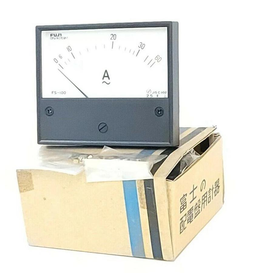 Used NIB FUJI ELECTRIC FS-100 AMMETER 0-30-60A