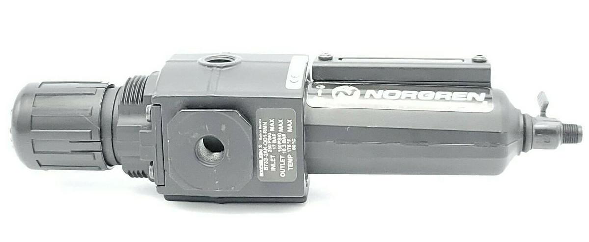 Used NORGREN EXCELON B73G-2AK-QD1-RMN FILTER/REGULATOR 1/4 NPT