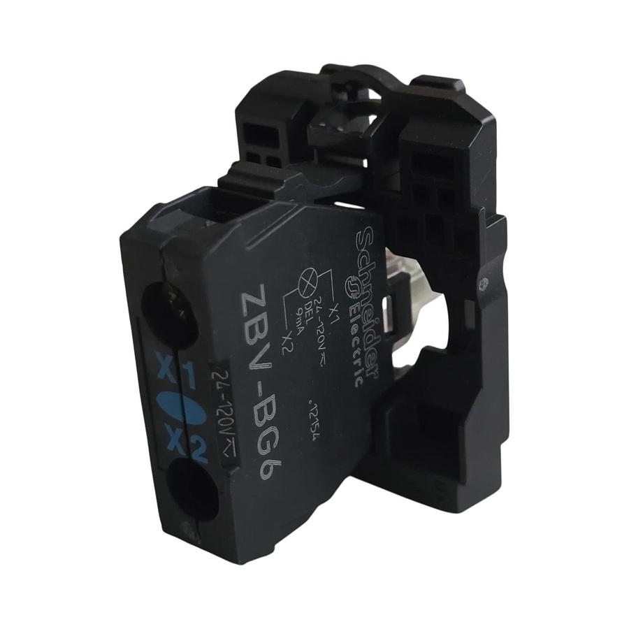 SCHNEIDER ZB5AVBG6 Harmony XB5 ZB5 LIGHT BLOCK ASSEMBLY BLUE LED 24-120V AC/DC