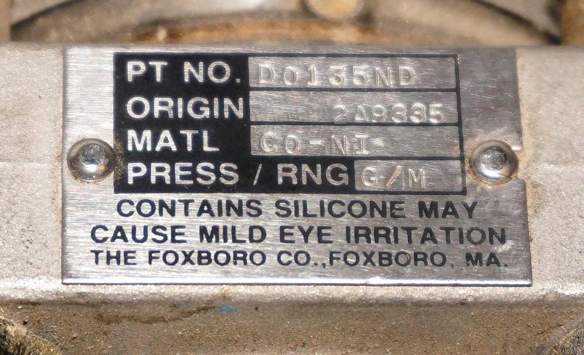 NEW FOXBORO 821GM-HS1NM1-AM PRESSURE TRANSMITTER REF. 93400366 ORIGIN. 2A9342