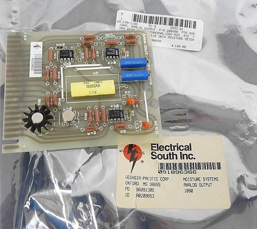 Refurbished REPAIRED MOISTURE SYSTEMS 1080 ANALOG OUTPUT CARD