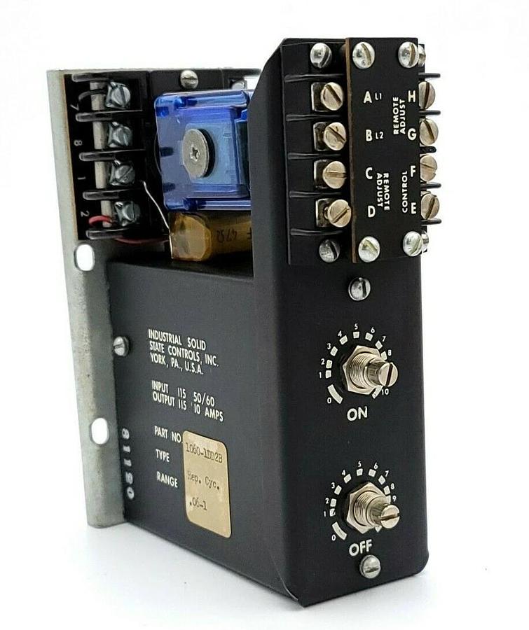 Used ISSC 1060-1-D-D-2-B TIMER RELAY 10601DD2B REPEAT CYCLE .06-1.0 SEC.