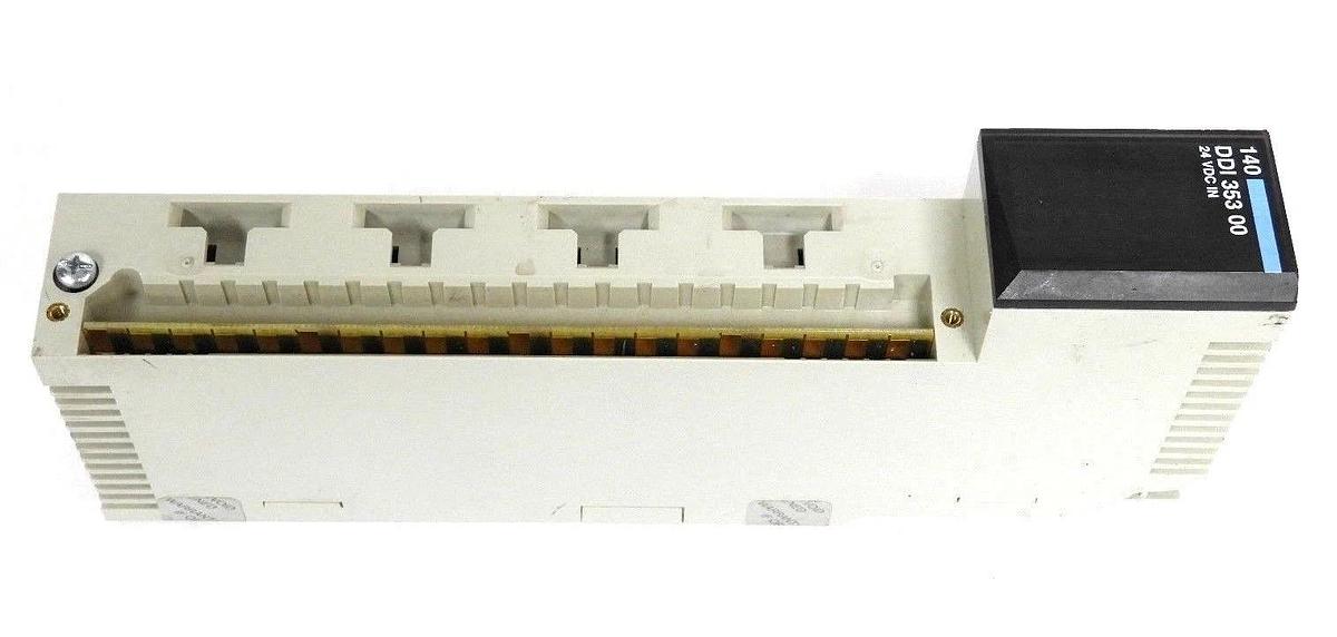 Used SCHNEIDER 140-DDI-353-00 24V DC INPUT MODULE PV:00, RL:77, 140DDI35300