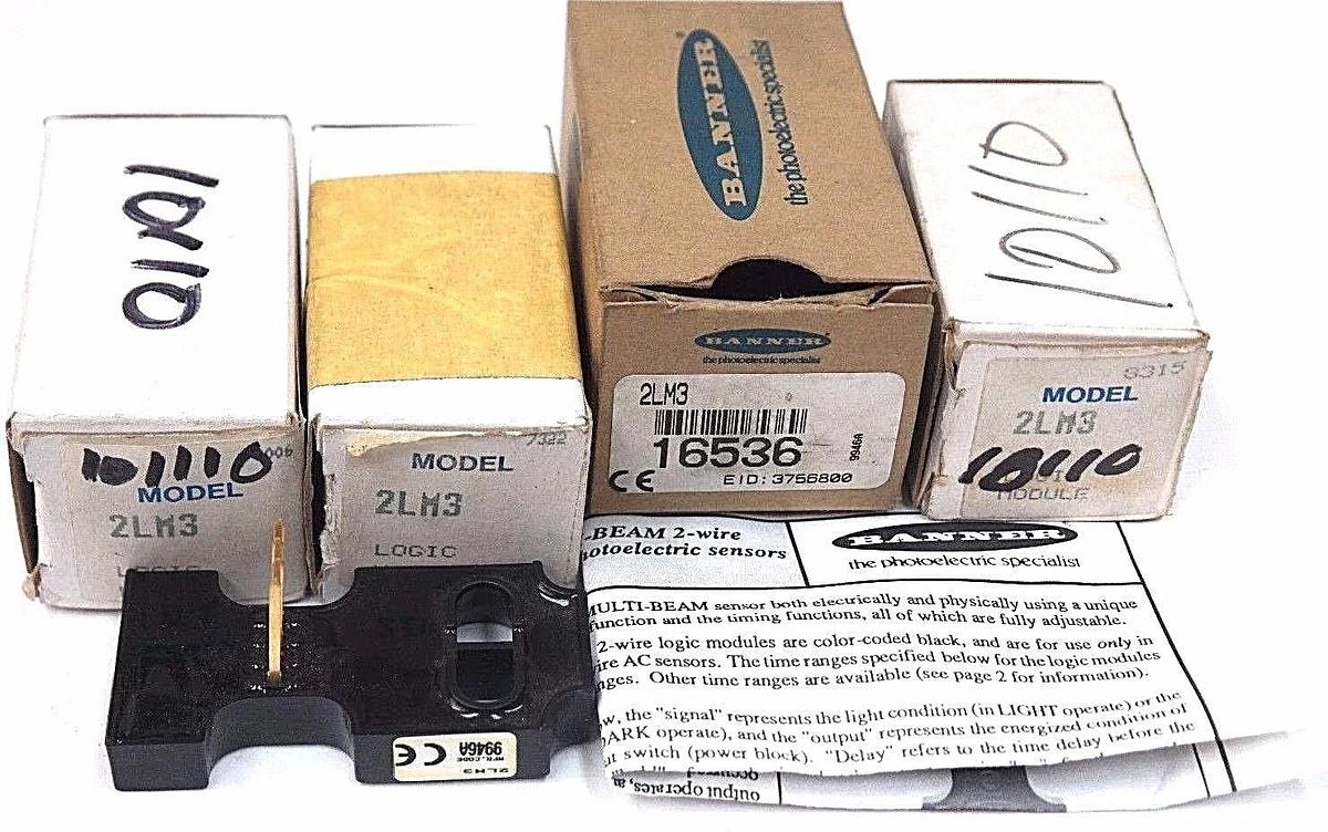 Used LOT OF 4 NIB BANNER 2LM3 LOGIC MODULES
