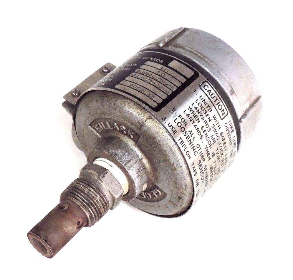 Used ROSEMOUNT UNILOC 2002038 CONDUCTIVITY SENSOR MODEL 141, 250/400PSIG