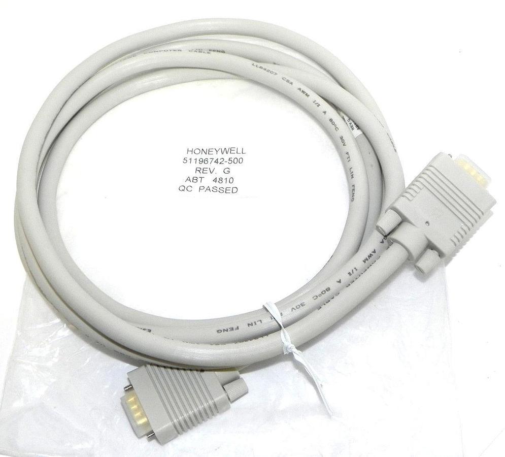 Used NEW HONEYWELL 51196742-500 CABLE REV. G ABT 4810, 8' LONG