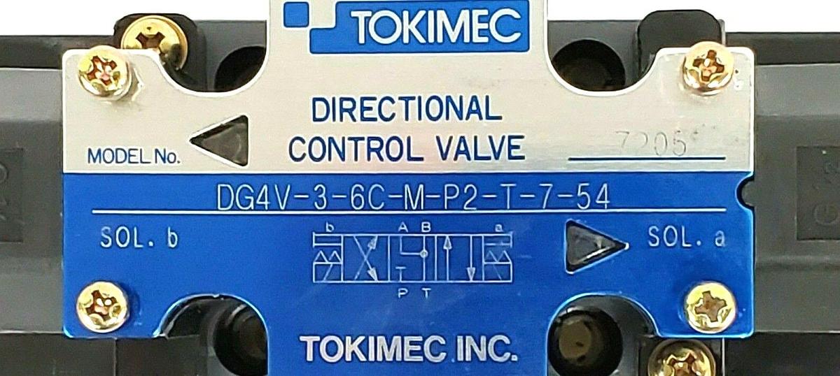 Used NEW TOKIMEC DG4V-3-6C-M-P2-T-7-54 DIRECTIONAL CONTROL VALVE A100, DG4V36CMP2T754