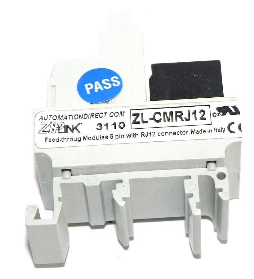 Used NIB AUTOMATION DIRECT ZL-CMRJ12 ZIPLINK FEED-TROUG CONNECTOR MODULE RJ12, 6PIN