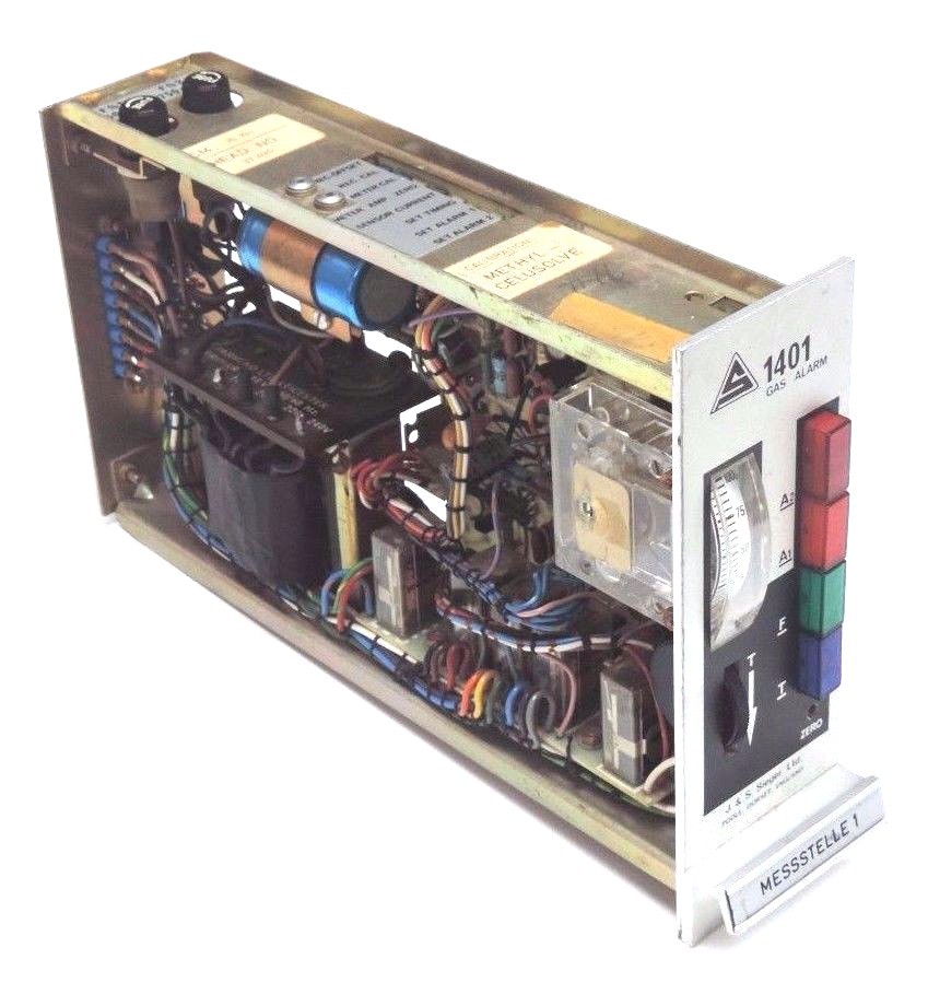 Used J & S SIEGER 1401 GAS ALARM UNIT CM: 15 191 HEAD NO: 37 436 MESSSTELLE 1, 1400