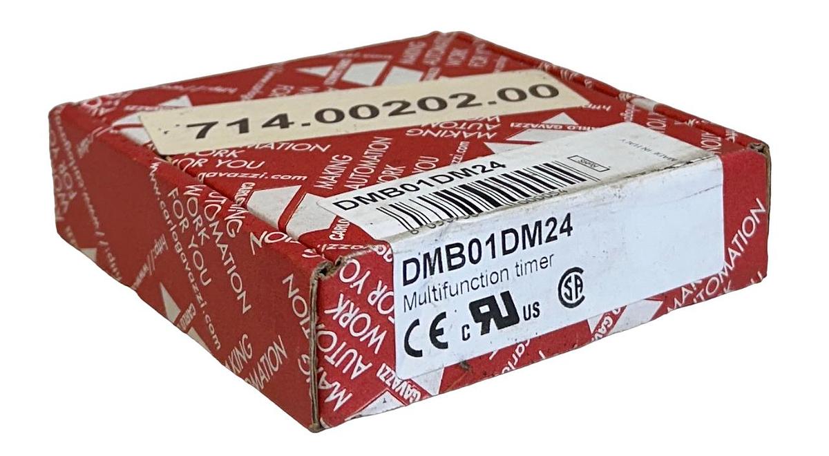 Used CARLO GAVAZZI DMB01DM24 MULTIFUNCTION TIMER 24-240VAC/DC 50-60Hz 1.5W NSMP