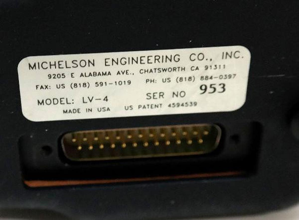 Used NIB MICHELSON ENGINEERING CO. LV-4 LIGHT VALVE TECHNICAL FILM SYSTEMS