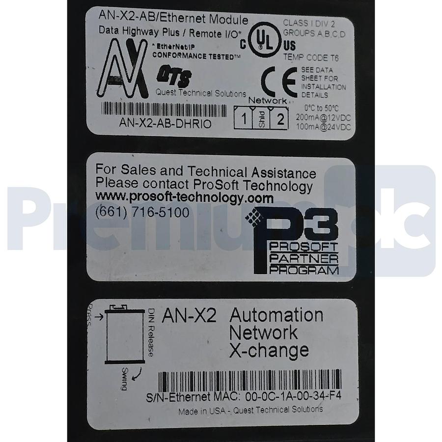 Used ProSoft AN-X2-AB-DHRIO EtherNet/IP to Allen-Bradley Remote I/O or DH+ Gateway