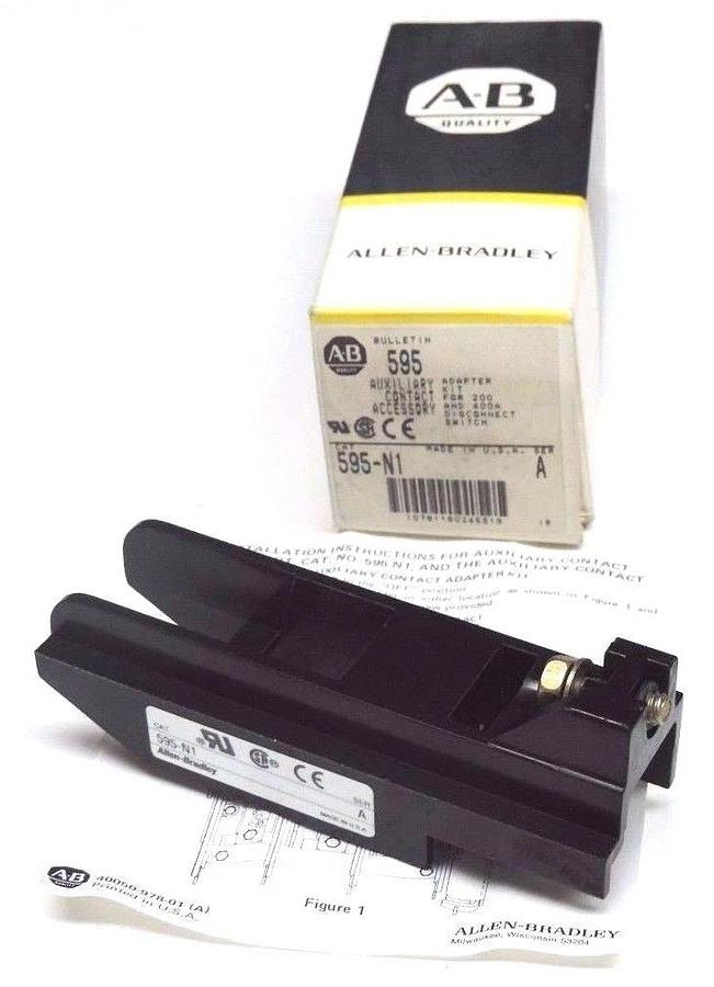 Used NIB ALLEN BRADLEY 595-N1 AUXILIARY CONTACT 595N1, SER. A