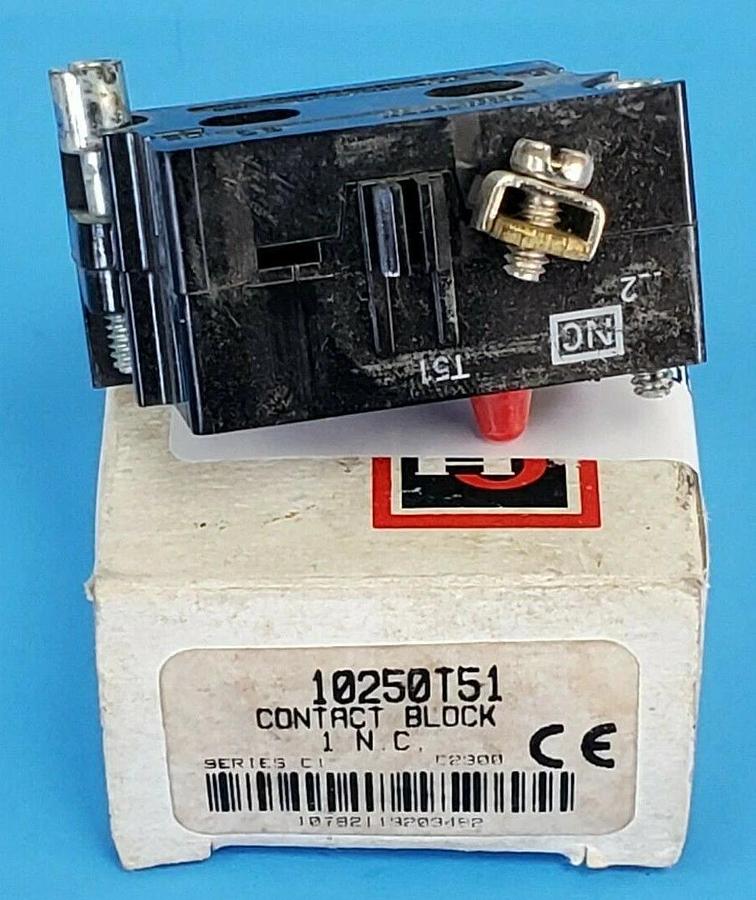 Used NIB CUTLER HAMMER 10250T51 CONTACT BLOCK SERIES C1