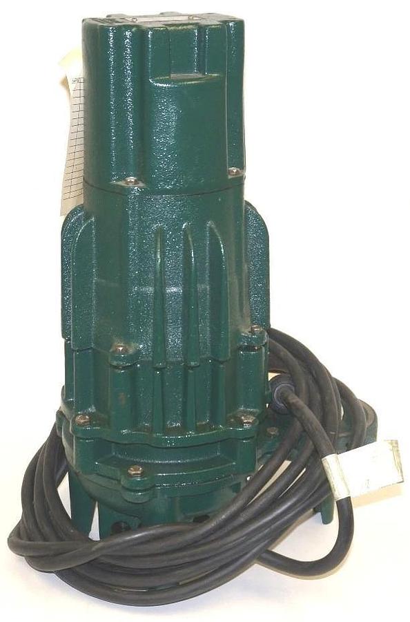 NEW ZOELLER 6163-0002 DOUBLE SEAL SEWAGE PUMP N6163-C 1/2HP 115V 15A CAST IRON