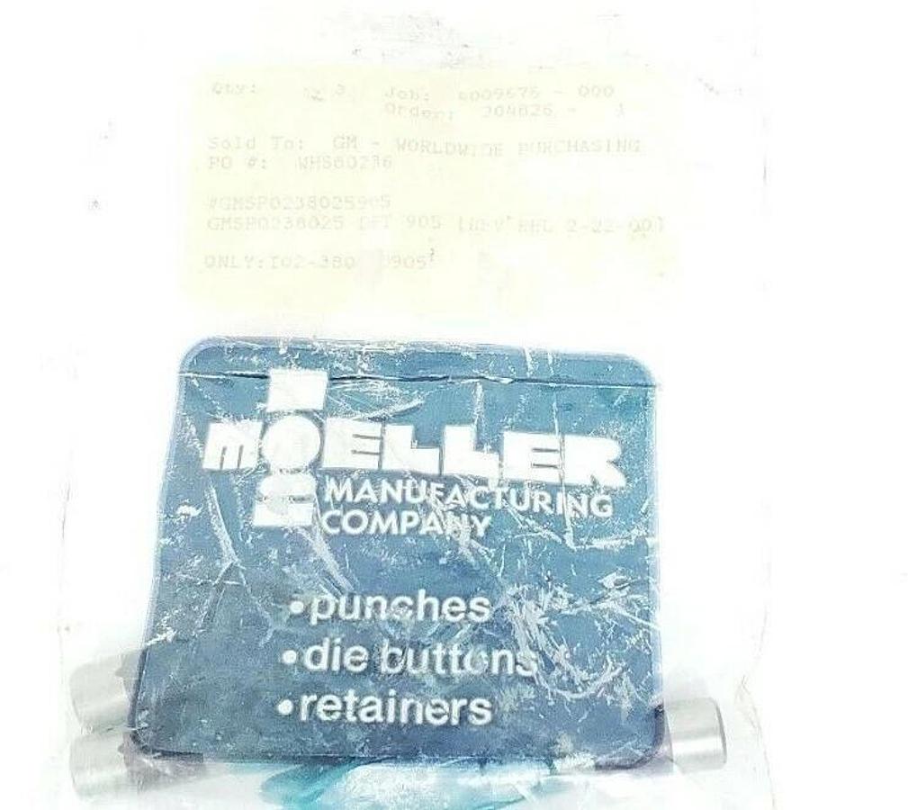 LOT OF 3 NEW MOELLER T02-38025 D905 PUNCHES GMSP0238025 DET 905 GMSP0238025905