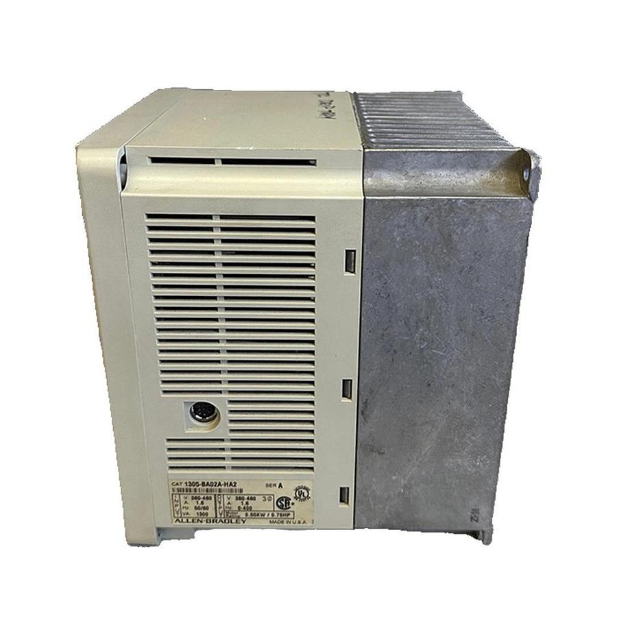 Used ALLEN BRADLEY 1305-BA02A-HA2 /A 1305 AC DRIVE .55kW/.75HP 1.6A 1305BA02AHA2