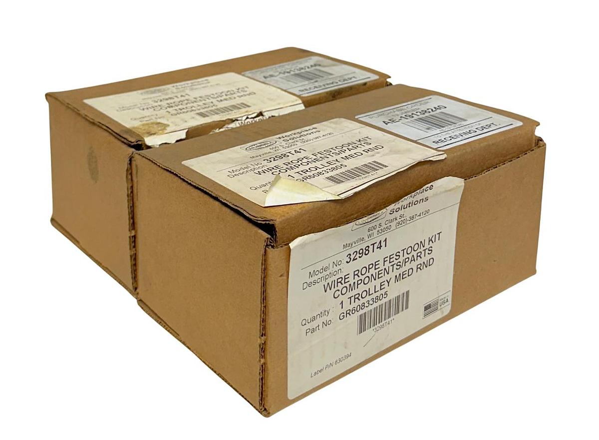 Used 3 HUBBELL 3298T41 / GR60833805 WIRE ROPE FESTOON KIT COMPONENTS/PARTS NSMP