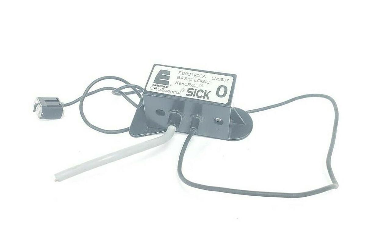 Used SICK OPTIC E0001900A BASIC LOGIC XENOROL PHOTOELECTRIC SENSOR (DAMAGED)