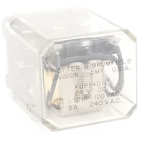 Used POTTER & BRUMFIELD KUP14D11-24 RELAY KUP14D1124V