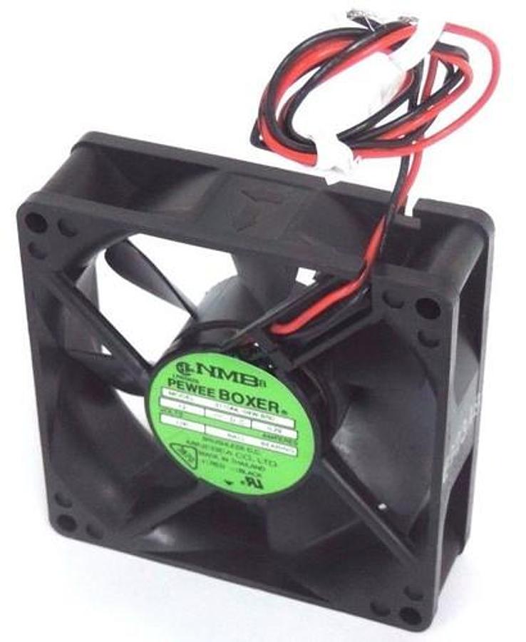Used NMB 3110NL-04W-B50 PEWEE BOXER FAN 12V, 0.29 AMPERES 3110NL04WB50