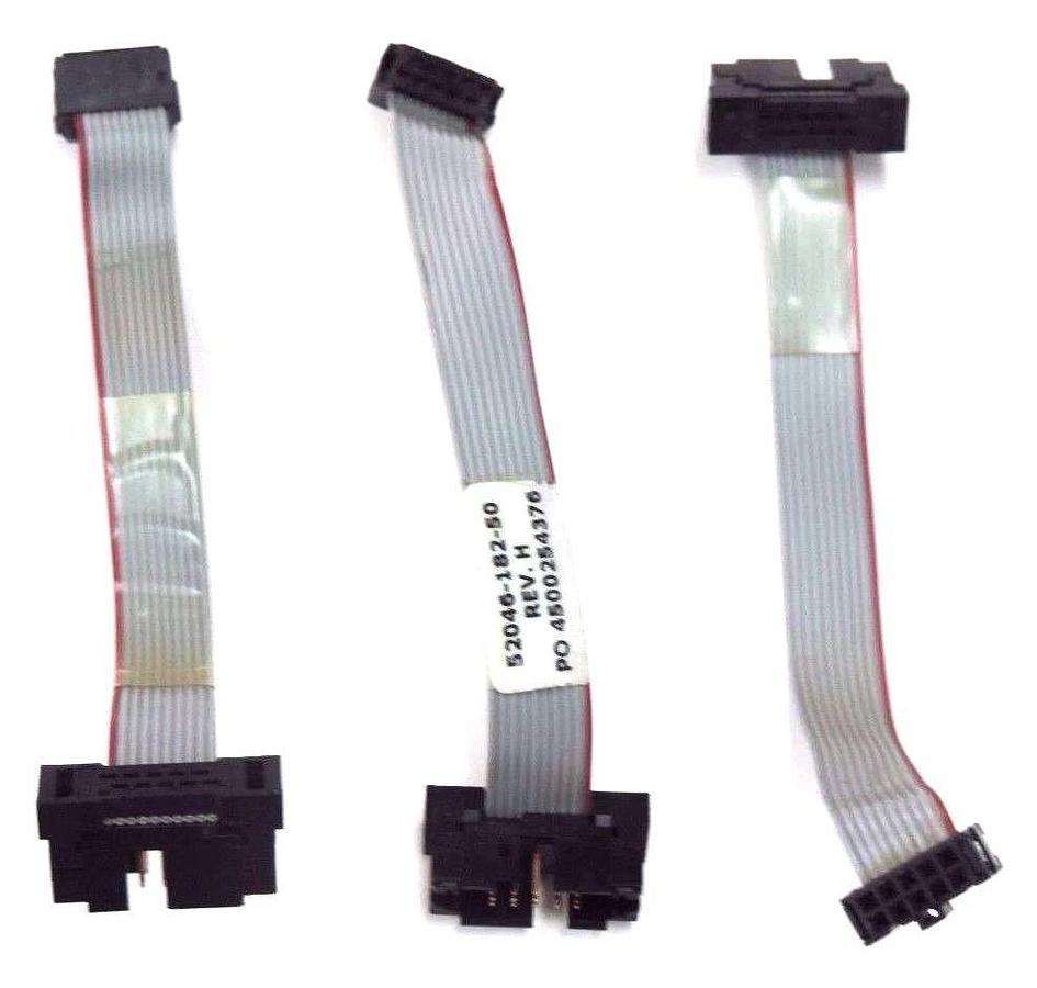 Used LOT OF 3 SQUARE D BELDEN 52046-182-50 RIBBON CABLES REV. H, G, 5204618250