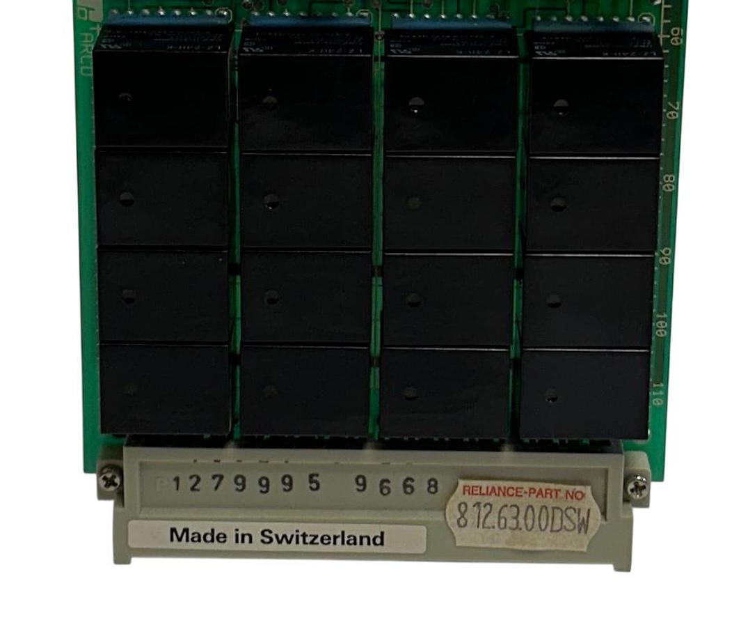 Used RELIANCE ELECTRIC 812.63.00 / 812.63.00DSW CONTACT RELAY OUTPUT MODULE 16PT USNP