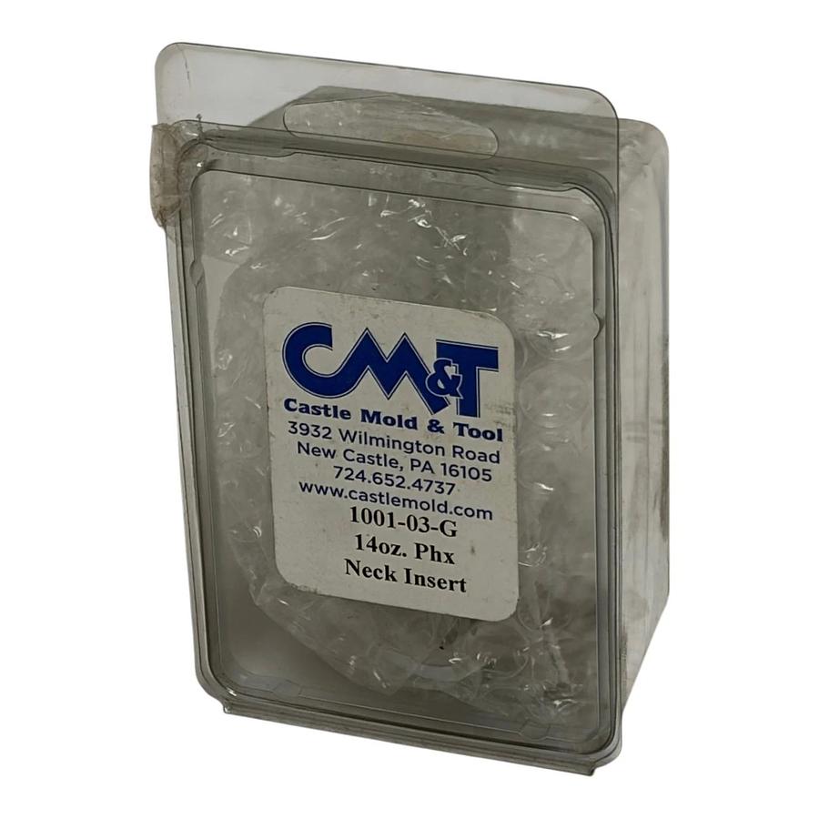 Castle Mold & Tool 1001-03-G 14oz Phx Neck Insert Blow Molding Machined Ring New