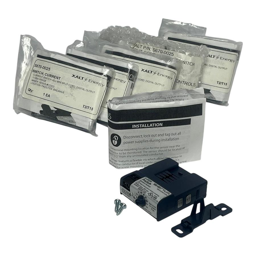 Lot of 6 Senva C-2320 Adjustable Mini Split-Core Digital Output Current Switch