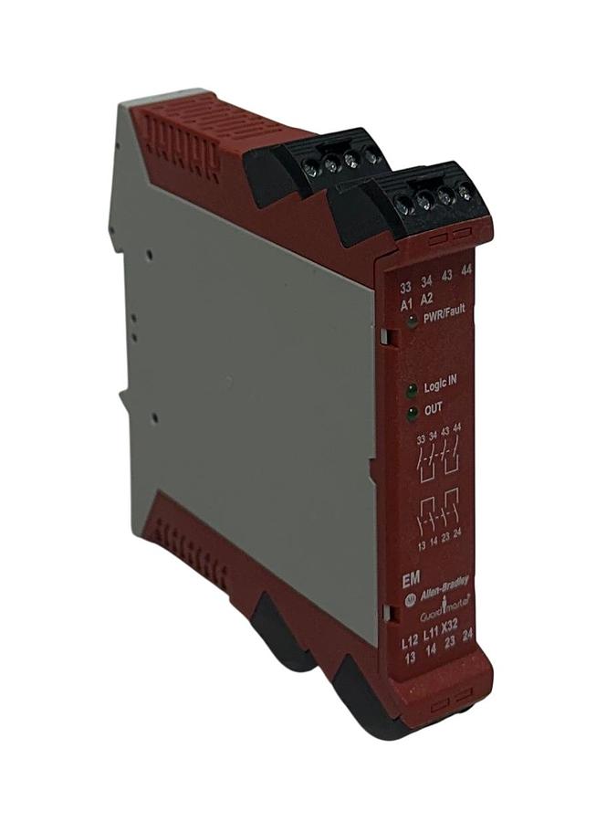 Used ALLEN BRADLEY 440R-EM4R2 /A Guardmaster SAFETY RELAY EXPANSION MODULE GSREM NSMP