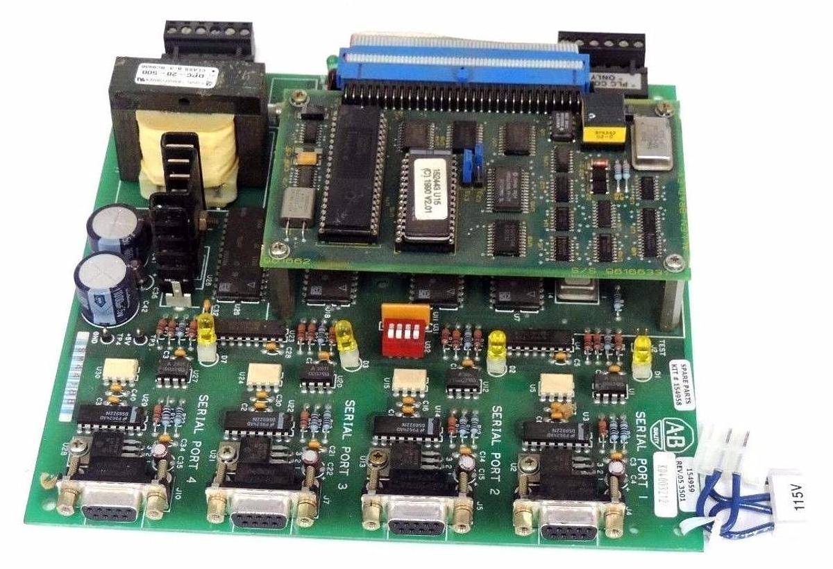 Used ALLEN BRADLEY 154959 REMOTE I/O PC BOARD REV 05 1336MODG2/D