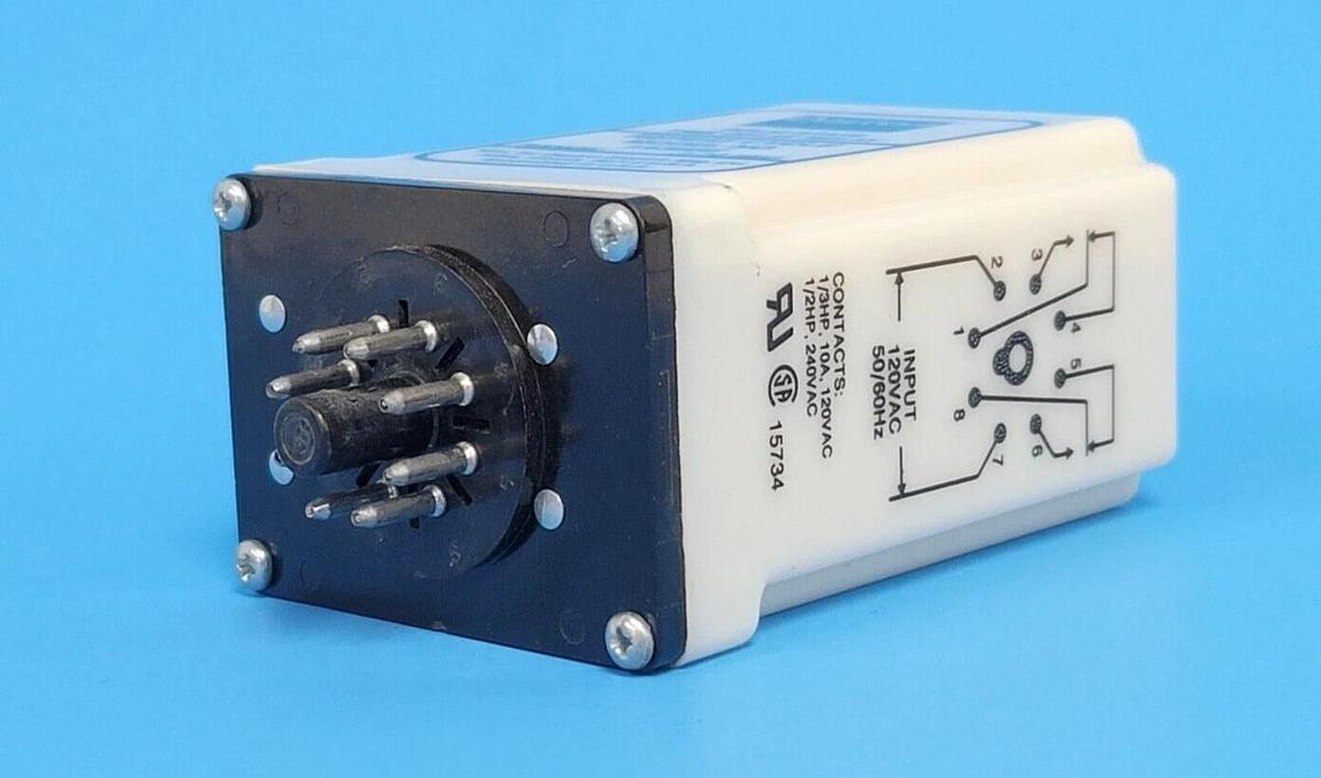 Used DAYTON 1A366E SOLID STATE TIME DELAY RELAY .1-10 SEC