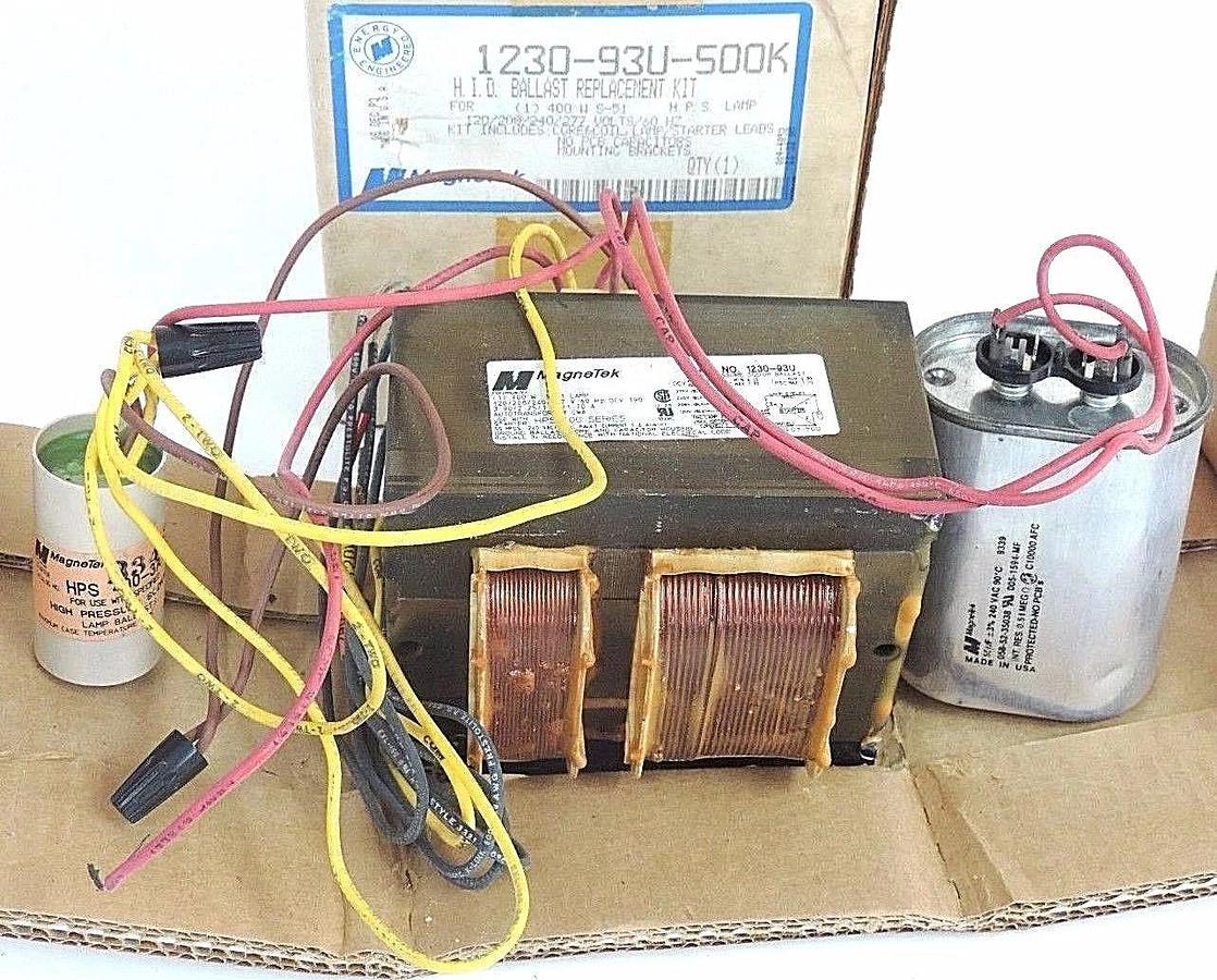 NIB MAGNETEK 1230-93U-500K BALLAST REPLACEMENT KIT 400W S-51 LAMP, 123093U500K
