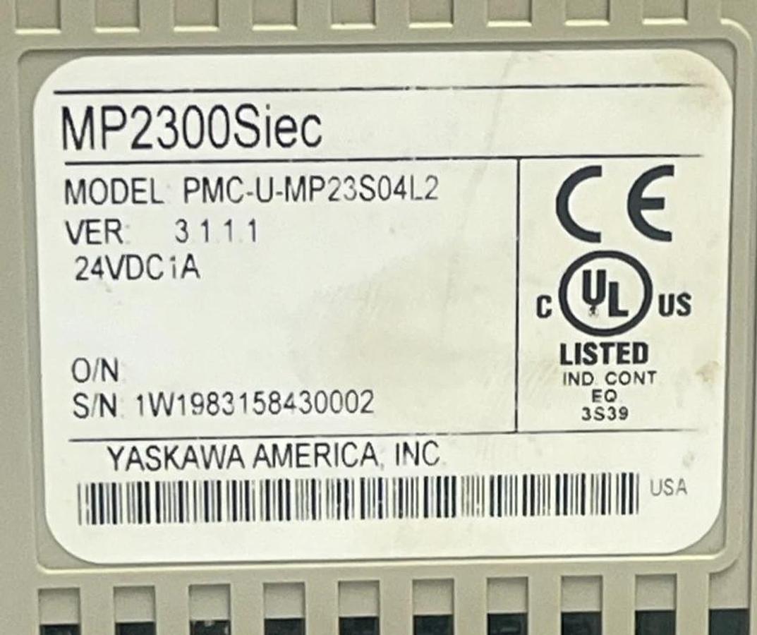 Used YASKAWA PMC-U-MP23S04L2 MP2300Siec 4-Axis Machine Controller Ver 3.1.1.1 (read)