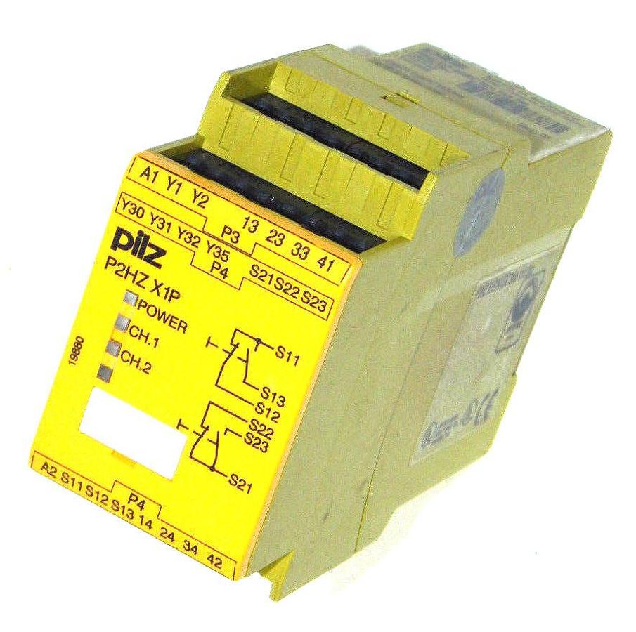 Used PILZ P2HZ X1P SAFETY RELAY 24VDC 3n/o 1n/c 2so