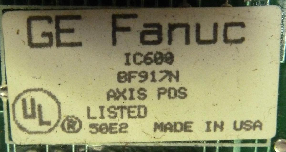 Used GE FANUC IC600BF917N AXIS PDS MODULE IC600 BF917N