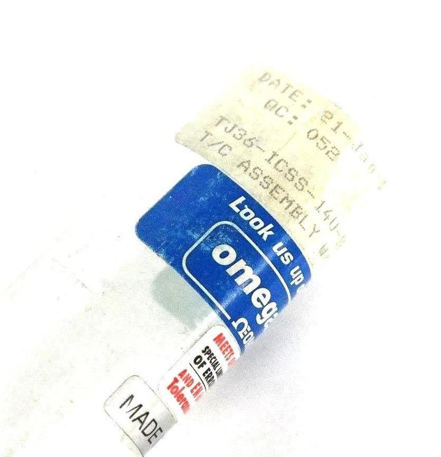 Used OMEGA TJ36-ICSS-14U-18-CC-XCIB-DUAL THERMOCOUPLE PROBE ASSY W/ TRASITION JOINT