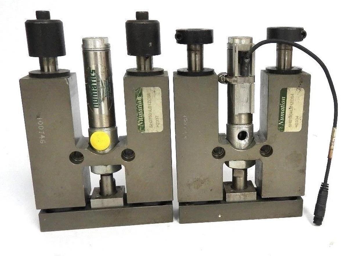 Used LOT OF 2 NUMATICS SH07501LB1ZCS4 SH SER. LINEAR SLIDE W/ 0750D01-01A-73 CYLINDER