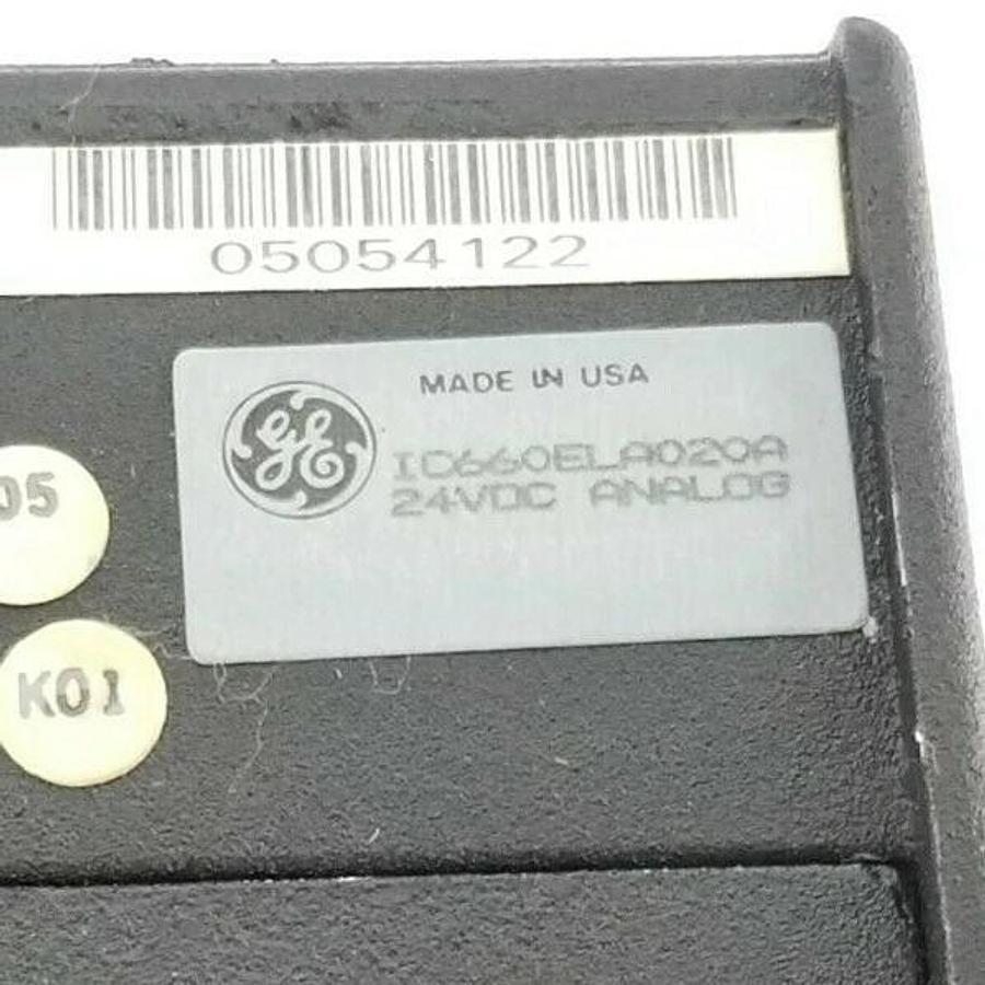 Used GE FANUC IC660ELA020A ANALOG GENIUS I/O BLOCK 24VDC IC660ELA020