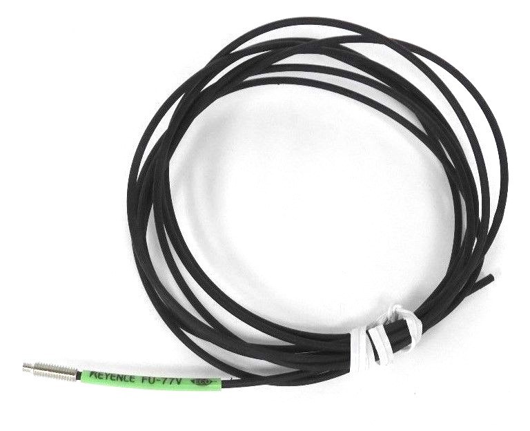 Used KEYENCE FU-77V PHOTOELECTRIC FIBER OPTIC THRU-BEAM FU77V, 2METER